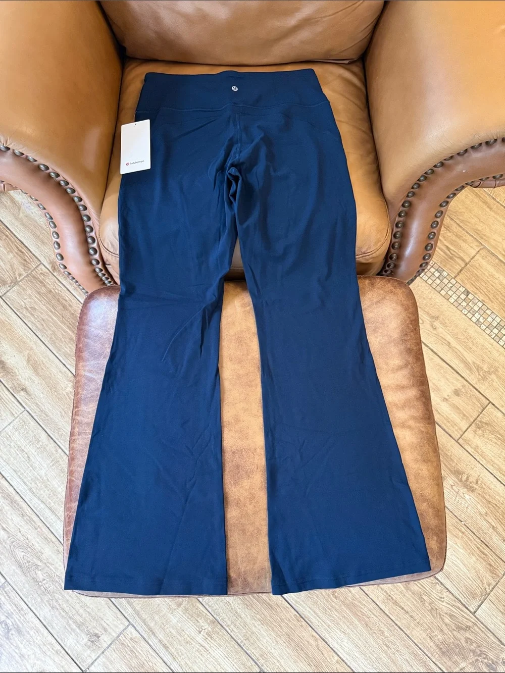 NWT Lululemon Groove Nulu High-Rise Flared Pant Sz 12 Regular True Navy Blue